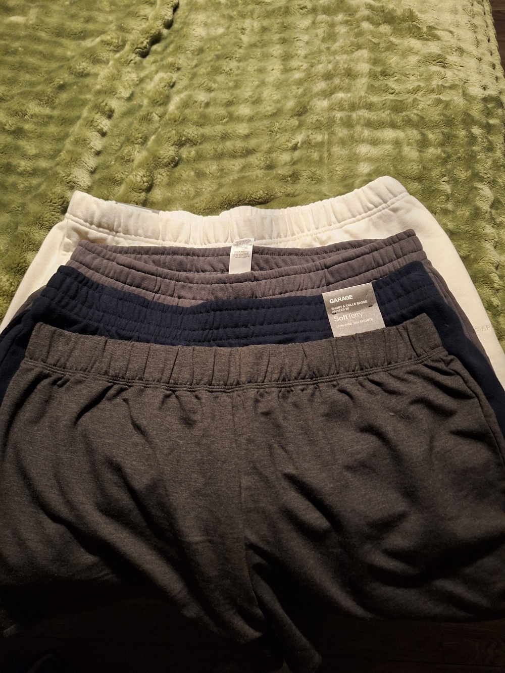 Garage Soft Knit Lounge Shorts - Multi Pack (Gray, Navy, Charcoal, Cream)